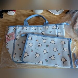 PURSE SET - Licensed Sanrio Pochacco Tote And Clutch